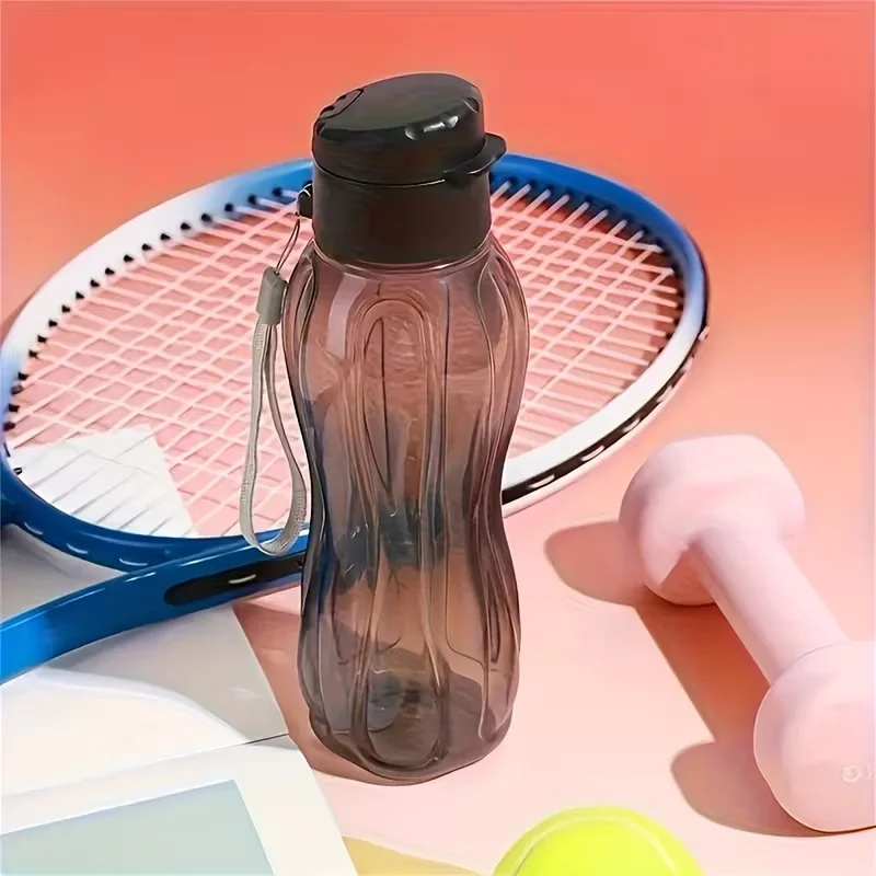 Bottle Portable Sports Water Cup Food Grade PP Material Leakproof High Aesthetic Value for Outdoor Activities,Solid Color