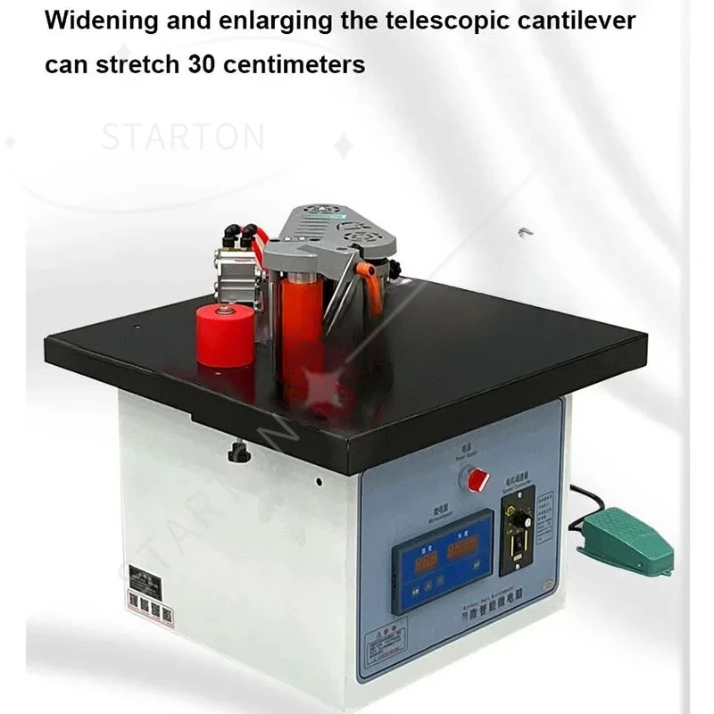For 1200W Manual Edge Banding Machine Double Side Gluing Portable Edge Bander Woodworking Edge Banding Machine 220V