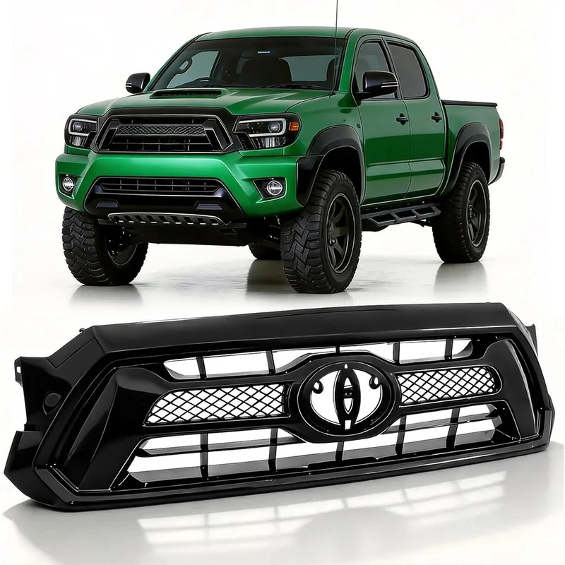 

Front Grille Grill Compatible With 2012 2013 2014 2015 Tacoma Pickup Truck Front Bumper Mesh Grill Assembly