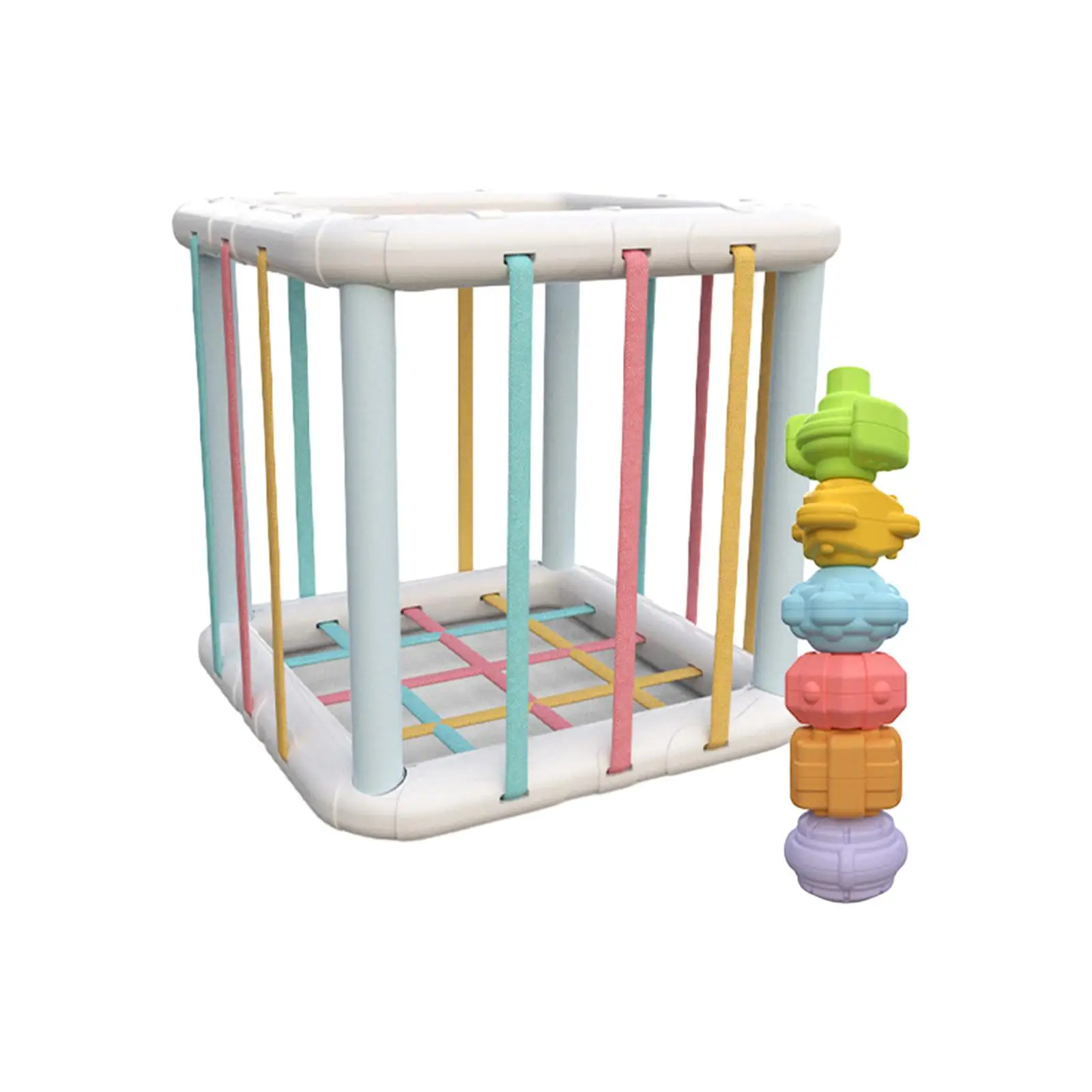 Caixa sensorial montessori brinquedos forma classificador brinquedos classificação de cores caixa sensorial para 1