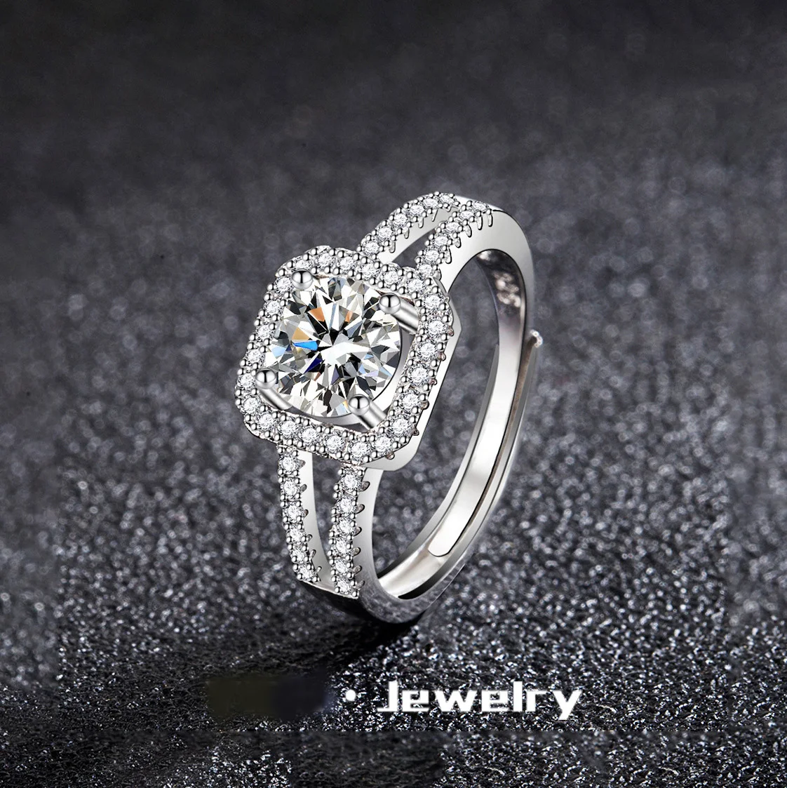 ใหม่ 925 แหวนเงินสเตอร์ลิงคุณภาพสูง Perfect อัญมณีเพทายสําหรับงานแต่งงานของผู้หญิงเครื่องประดับ Fine อุปกรณ์เสริมของขวัญ Party