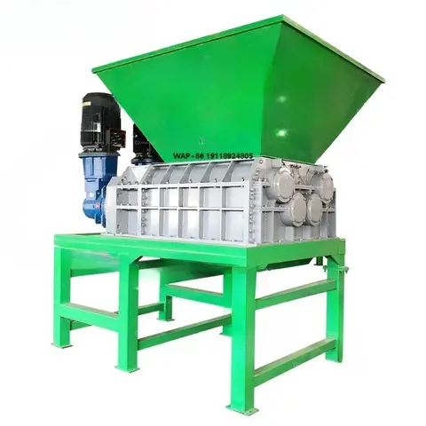 High Performance Twin Shaft Waste Scrap Metal Plastic Shredder Recycling Machine