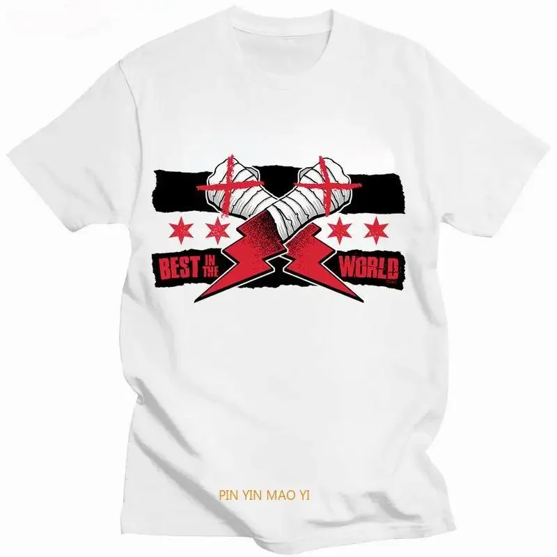 Funny Cm Punk T Shirt American Professional Wrestler Fashion T-Shirts Summer Short Sleeve Gift Tshirt Vintage Loose