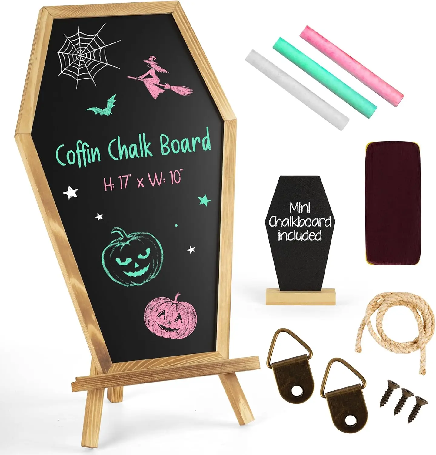 Gothic wedding decoration-weird 17x10.5 inches-erasable coffin alphabet board for Halloween decoration-Gothic wonders