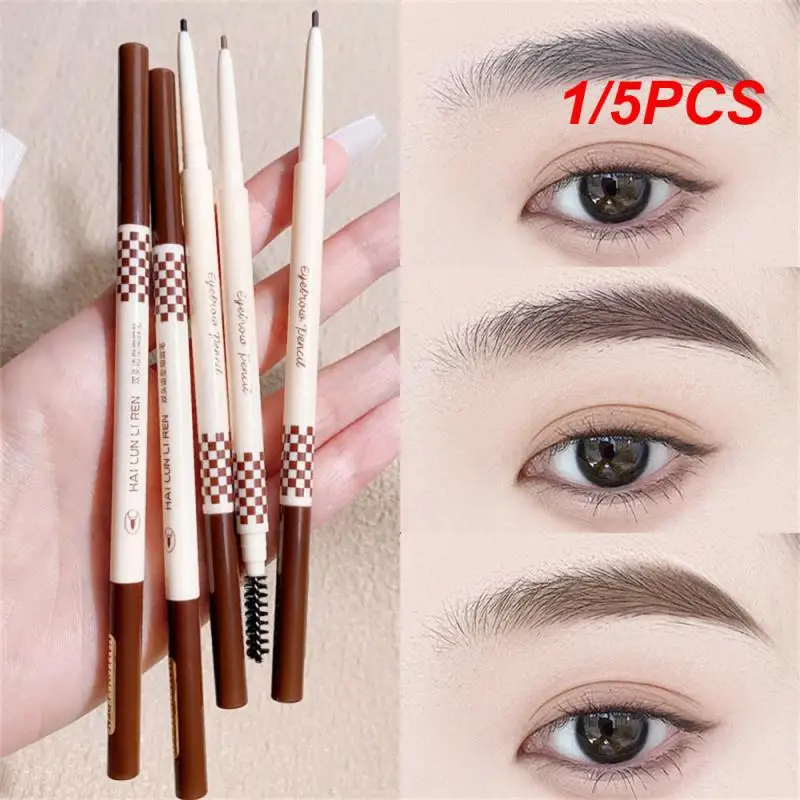 1/5PCS Weiche Nebel Augenbraue Bleistift Hohe Qualität Material Abstrich Glatte Schwarz Kaffee Schönheit Kosmetik Augenbraue Bleistift Kein make-up