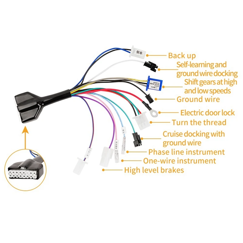 Sine Wave Controller 48V 60V 2500W 72V 3000W Electric Bicycle Brushless DC Controller 50A Scooter Motor Controller