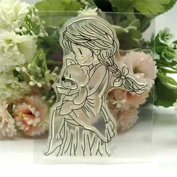 Custom Transparent Silicone Clear Rubber Stamp, Sheet Cling, DIY Scrapbooking, Cute Pattern, Photo Album, Paper Card Decor