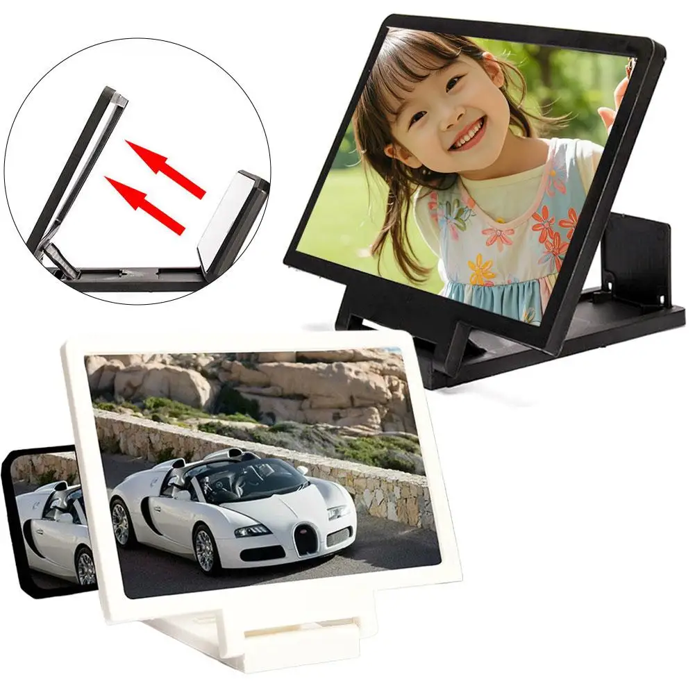 NEW 3D Screen Amplifier Mobile Phone HD Screen Video Glass Stand Magnifier For Phone Enlarged Screen Phone Stand Bracket