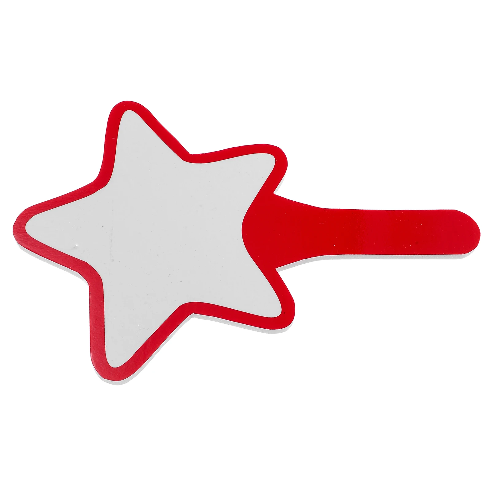 Star Shaped Dry Erase Answer Paddle Handheld Whiteboard Reusable Scoreboard For Classroom Office Voting Scoring Lightweight