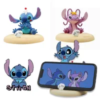 Disney Stitch Cartoon 3D Mobile Phone Holder For Tablet IPad Tabletop Decoration Smartphone Stand For IPhone Universal Bracket