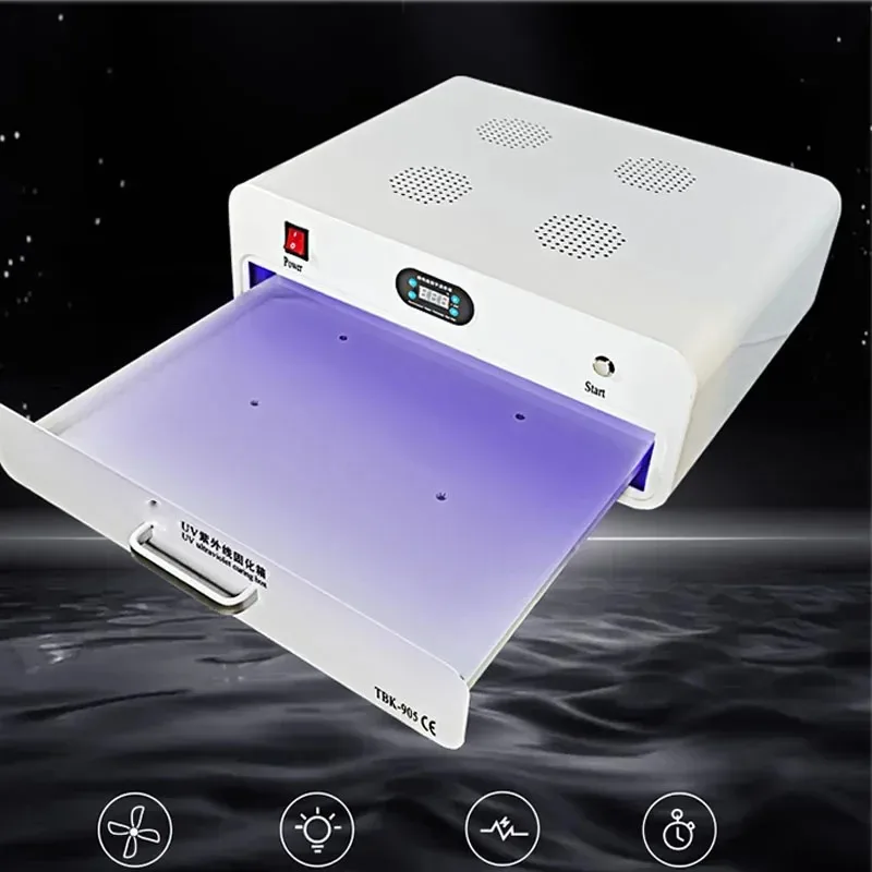 

【Best-selling】TBK-905 New UV Curing Box Curved Flexible Screen Wrinkle Free Optical Adhesive Shadow Free LED UV Curing Box