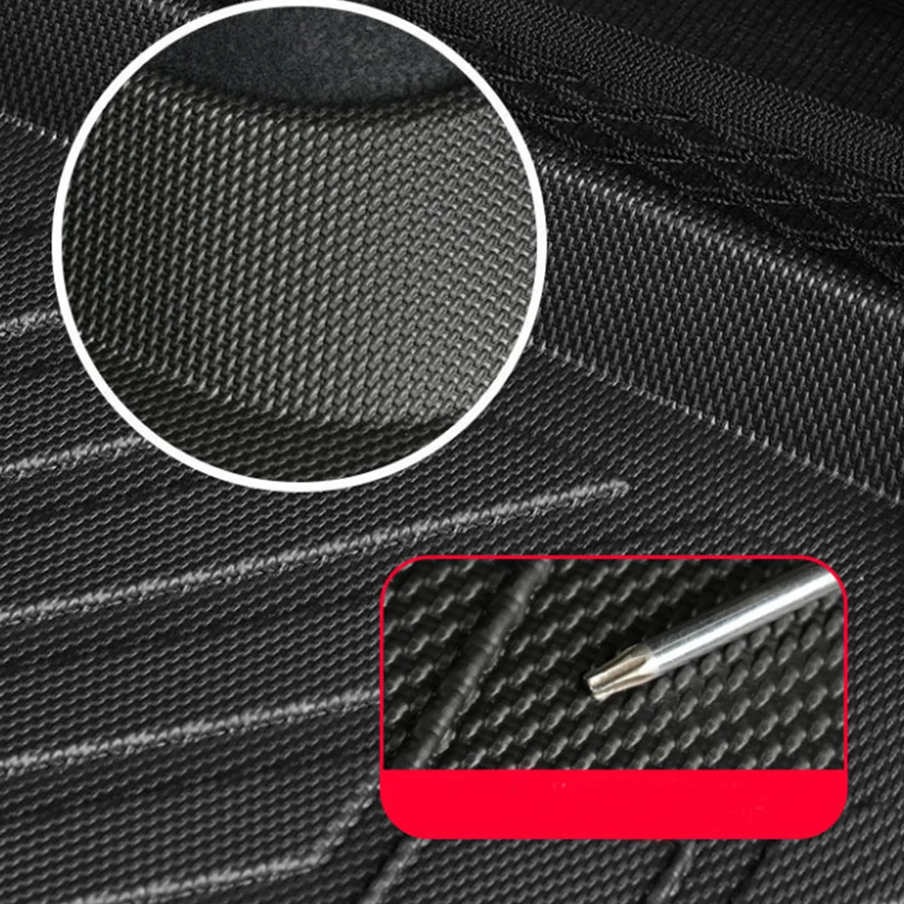 Car Rear Trunk Mat for Mercedes Benz GL GLS X166 350 450 2013~2019 Luggage Waterproof Foot Pad Liner Space Custom Rug Accessorie