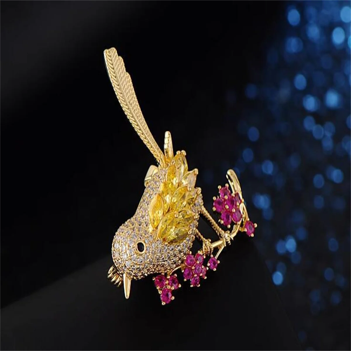Luxury Bird Brooch, Korean Style Personalized Exquisite Chest Flower, Clothing Backpack Jewelry Accessories, Party Birthday Gift