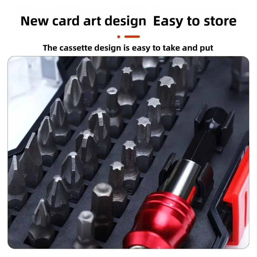 32PCS High Torque Electric Screwdriver Bit Set Portable Multi-functional Hex Shank Drill Bits Anti-slip Thickened Hex Bit Set