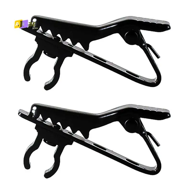 A13E-Microphone Cable Holder Clasp Alligator Clip On Mic Lapel Clamp For Secure Placement For Improved Audio Recording