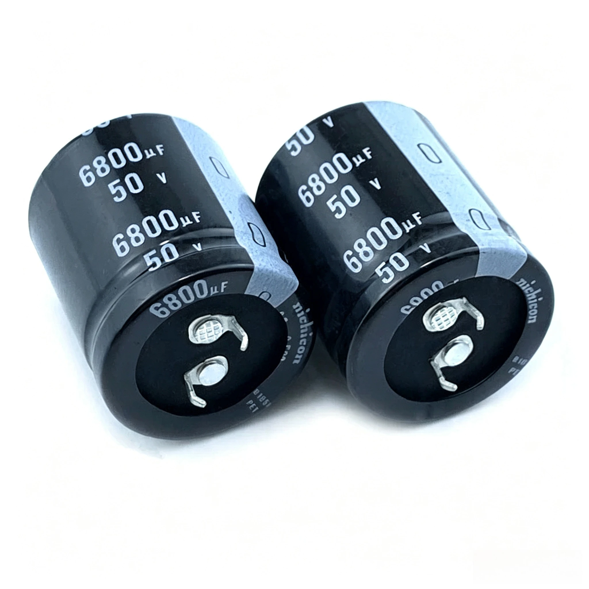 2pcs 50V6800uF Nichicon 6800uF 50V 22X50 25X40 25X45 25X50 30X30 30X35 30X40 35X30 Snap-in PSU Amplifier Capacitor