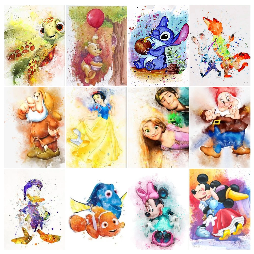 

5D Disney Anime Diamond Embroidery Mickey Mouse Donald Duck Full Drill Diamond Mosaic Wall Art DIY Cartoon Home Decor