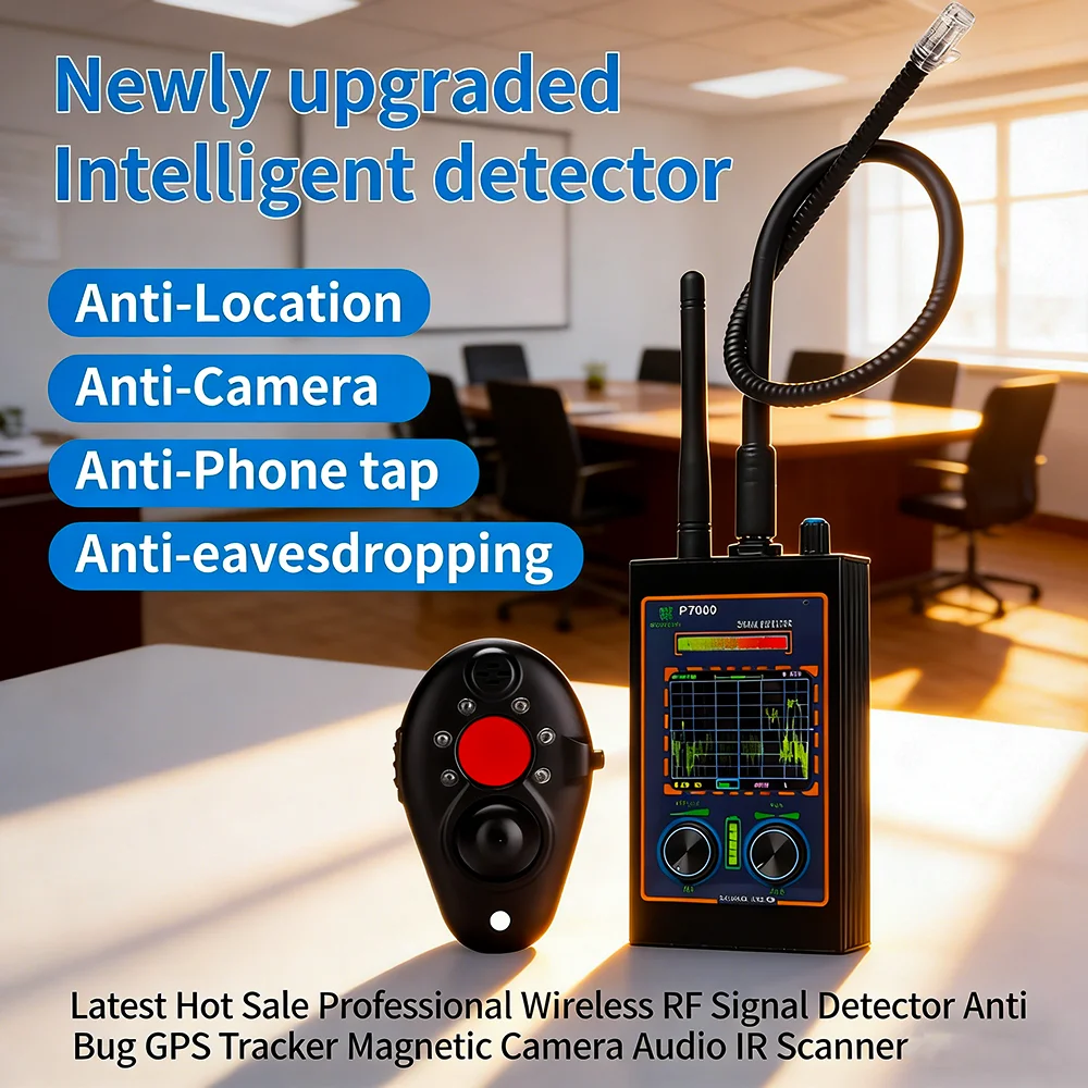 

Latest Hot Sale Professional Wireless RF Signal Detector Anti Bug GPS Tracker Magnetic Camera Audio IR Scanner Detector