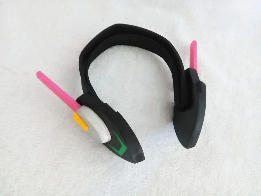 Game D.va Headset For Cosplay HANNA Song Pink DVA Headphone Earphone For Halloween Partty Big Event Exhibition Weapon D.V.A