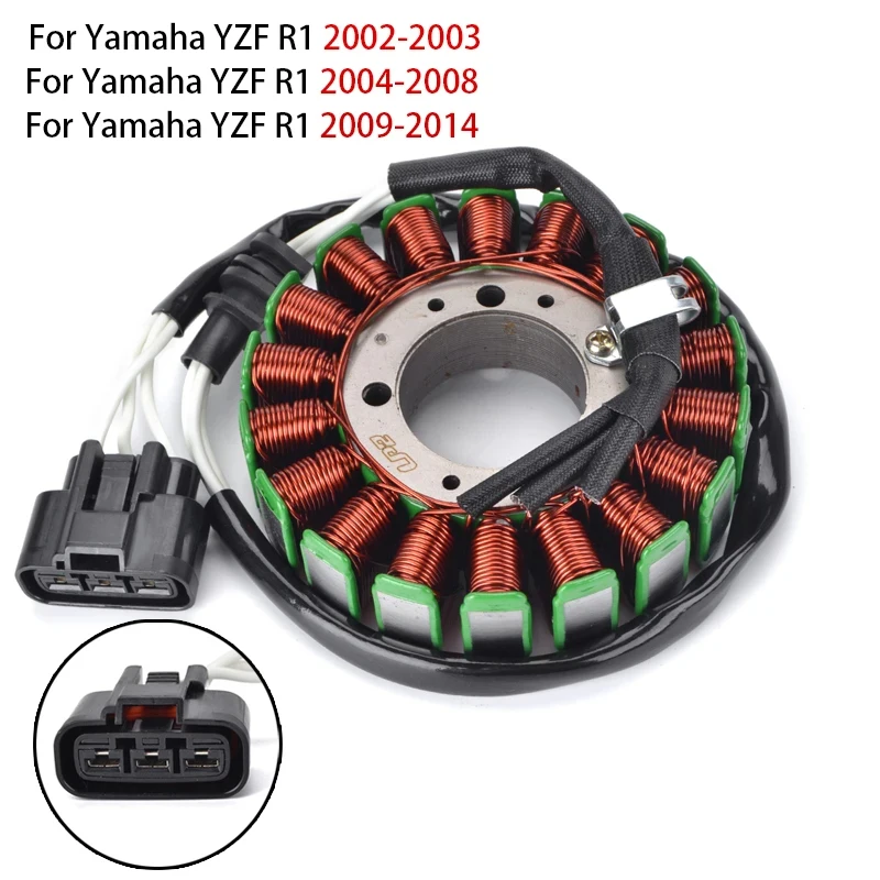 Stator Coil For Yamaha YZF R1 2004 2005 2006 2007 YZF-R1 2002 2003 YZFR1 2009 2010 2011 2012 2013 2014 14B-81410-00  14B-81410-0