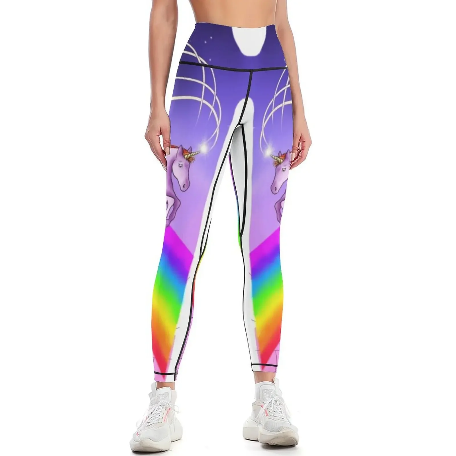 

Rainbow Unicorn Pants Leggings legging pants raises butt Tight fitting woman high waist Women sportwear Womens Leggings