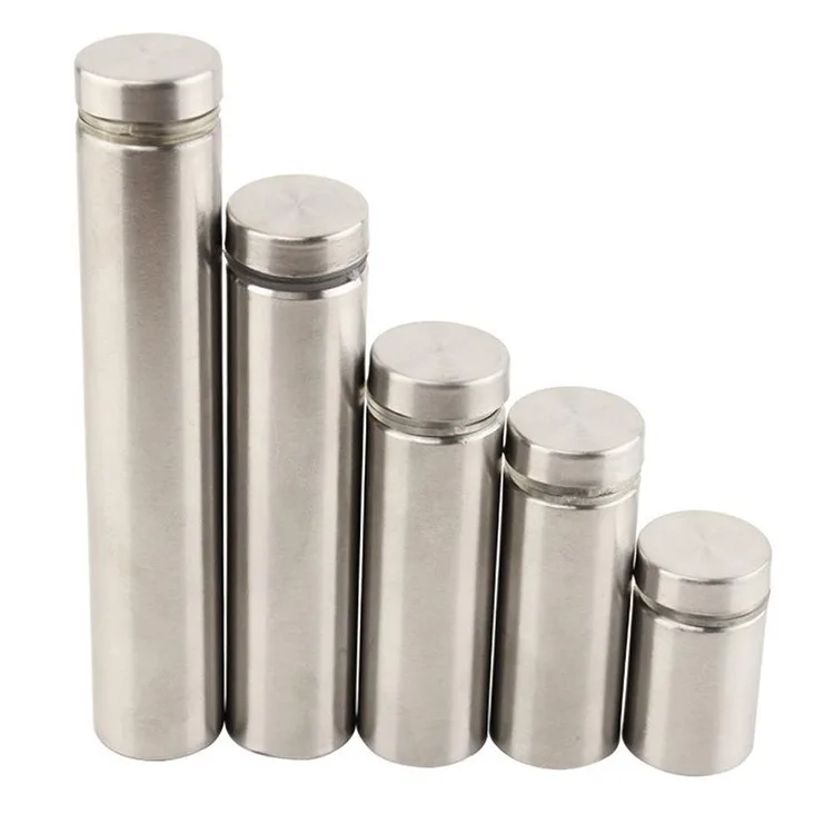 Sujetadores de vidrio de acero inoxidable de 16mm, 40 Uds., separadores publicitarios acrílicos, clavos, tornillos de fijación para cartelera, Hardware