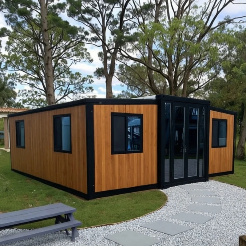 Prefabrictaed Portable Tiny House Luxury 20ft 30ft 40ft Australia Standard Prefab Houses Villas Expandable Container House