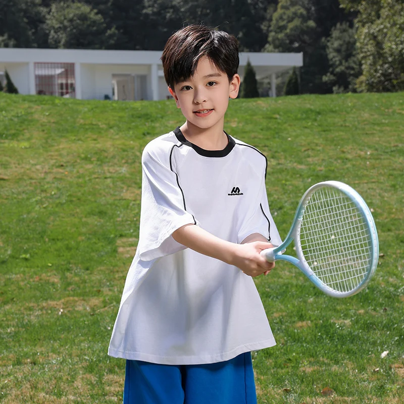 

Tween Boys Clothes Set Teen Boys Short Sleeve And Shorts Sets Child Summer Clothing Set Shirt& Mid-Calf Trousers Kid Size 4-14Y