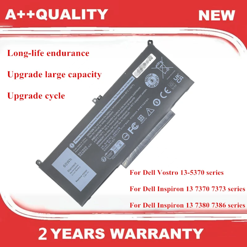 

F3YGT Laptop Battery For DELL Latitude 7280 7290 7380 7390 7480 7490 E7280 E7480 DM3WC 0DM3WC 2X39G 0F3YGTY