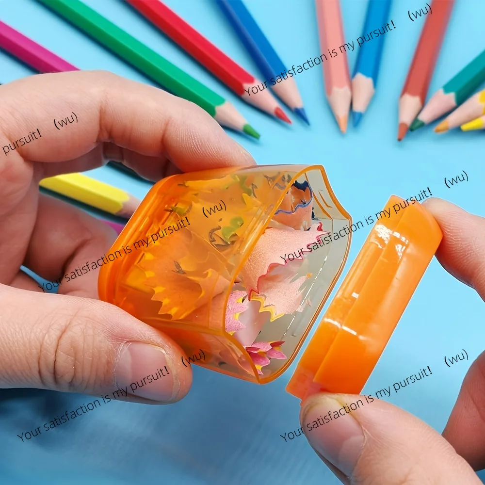 1-Piece student plastic colored pencil sharpener, manual sharpener
