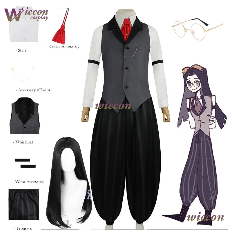 

Мужской Хэллоуин, ролевая игра, карнавал, ТВ, HazbinS2, Sir Pentious, косплей, костюм человеческого инвентора, парик, Pendleton, наряды, маскировочные очки