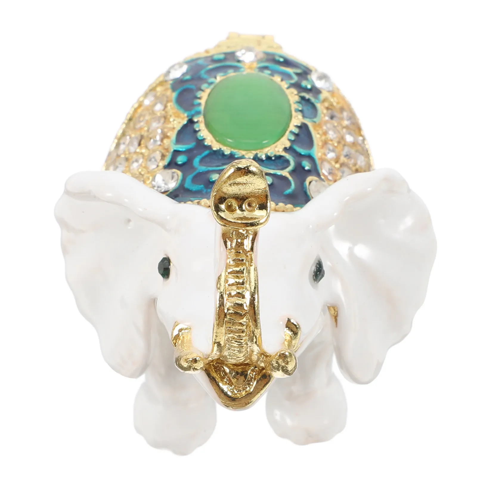 

Elephant Jewelry Box Sparkling Rhinestone Elephant Ring Holder Multifunctional Jewelry Storage Organizer Home Decor Trinkets