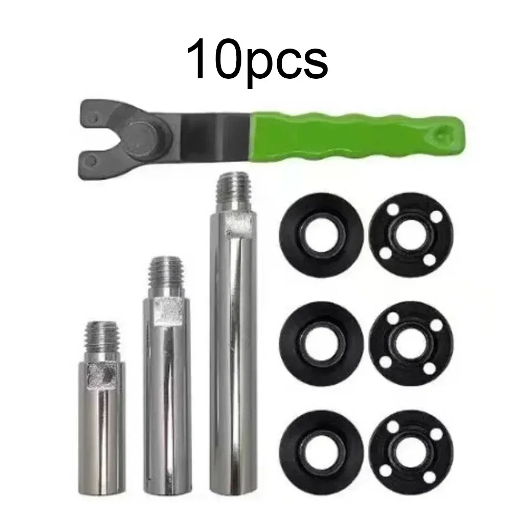 

Комплект удлинителей для угловой шлифовальной машины с регулируемым ключом, 6 комплектов резьбовых гаек 5/8-11, зажимных блоков для полировки и шлифования задач