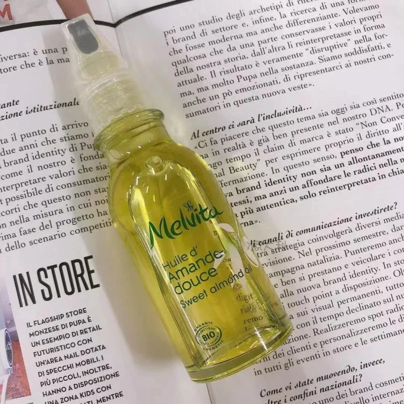 

Melvita Original Genuine Sweet Almond Essential Oil 50ml Moisturizing Firming Nourishing Anti-aging Face Serums Skincare