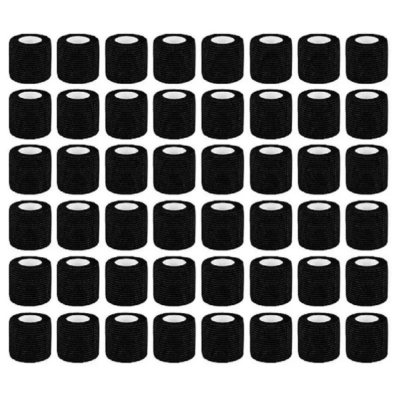 

1/48 шт., черная спортивная самоклеящаяся эластичная повязка, эластопласт для наколенников, подушечки для пальцев, лодыжки, ладони