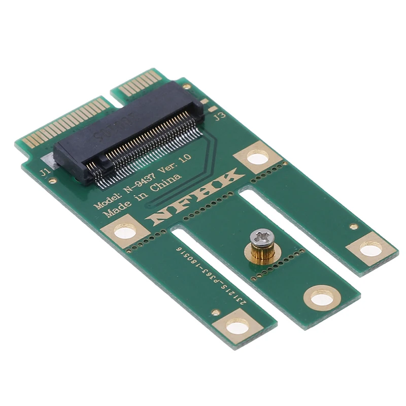(BBQ4)A+E key A key M.2 NGFF wireless module to MINI PCIE adapter for wireless card