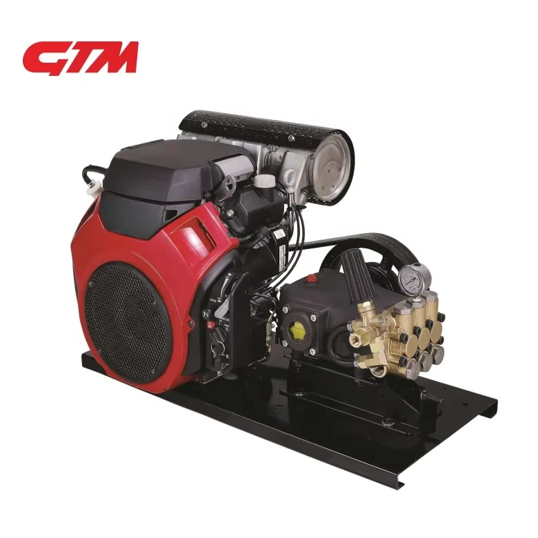 GTM 13HP Base Plate Type Commercial High Pressure Washer with Engine Residue