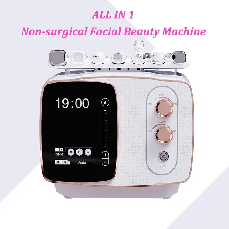 

Multifunctional 7 in 1 Anti-aging Salon Small Bubble Oxygen Water Jet Skin Cleaning Oil Reduce Whitening Ultrasound Machine