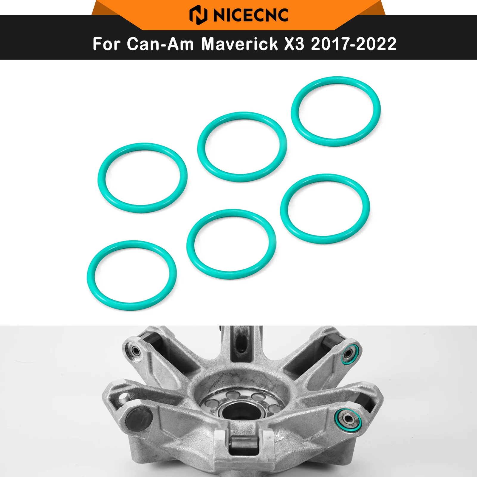 NICECNC for Can-Am Maverick X3 2017-2022 UTV Primary Clutch Damper O Rings for Can Am X3 R/RR Max 4x4 Turbo Replace 420230456