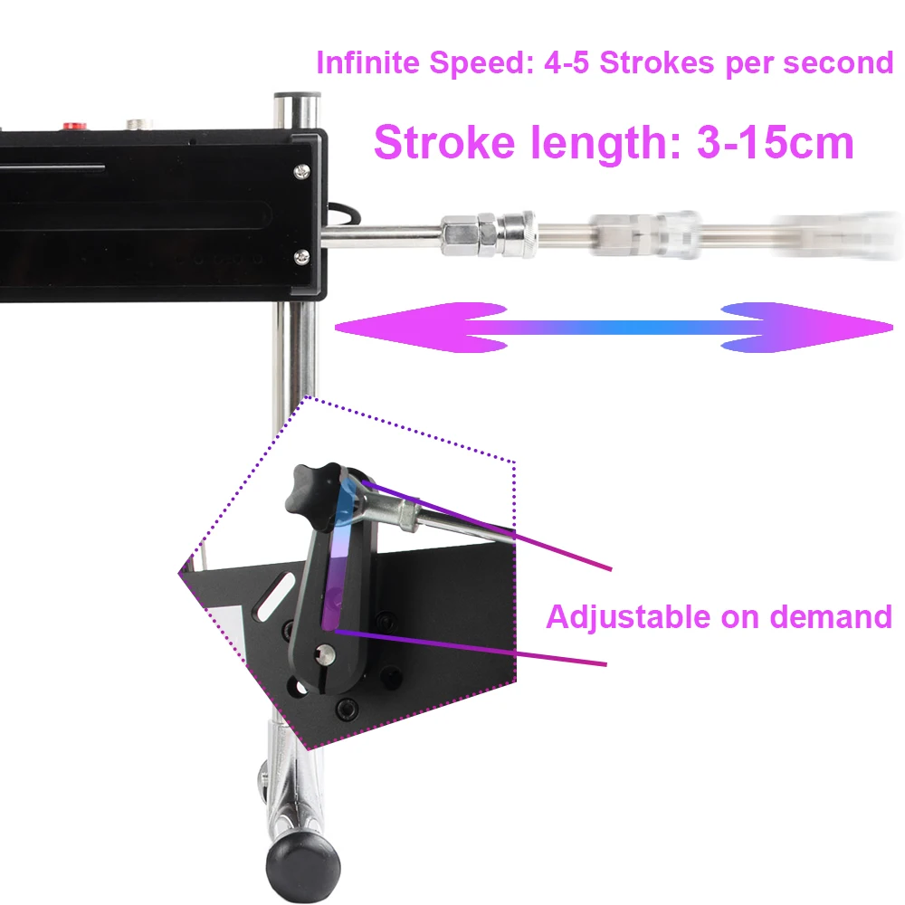 FREDORCH Sex Machine for Women, 120W Strong Power Turbo Gear, Masturbation Love Machine, VAC-U-Lock Sex Machine with Dildos - view 3