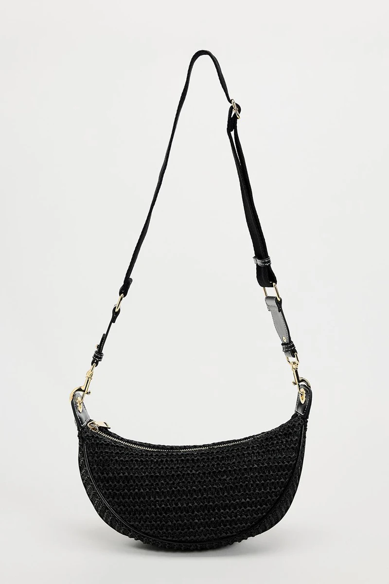 HIGHREAL-Saco Crossbody Tecido De Palha Para Mulheres, Bolsa De Ombro, Bolsas Mensageiro, Praia, Feriado, Compras, Senhoras, Verão