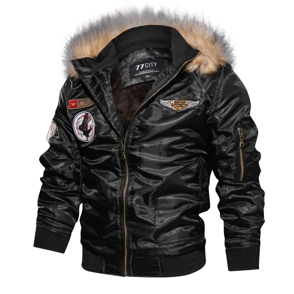 European New Fashion 2027 Men Black Army Green Casual Simple Stand Collar Long Sleeve Parkas Male Winter Korean Style Coats Tops