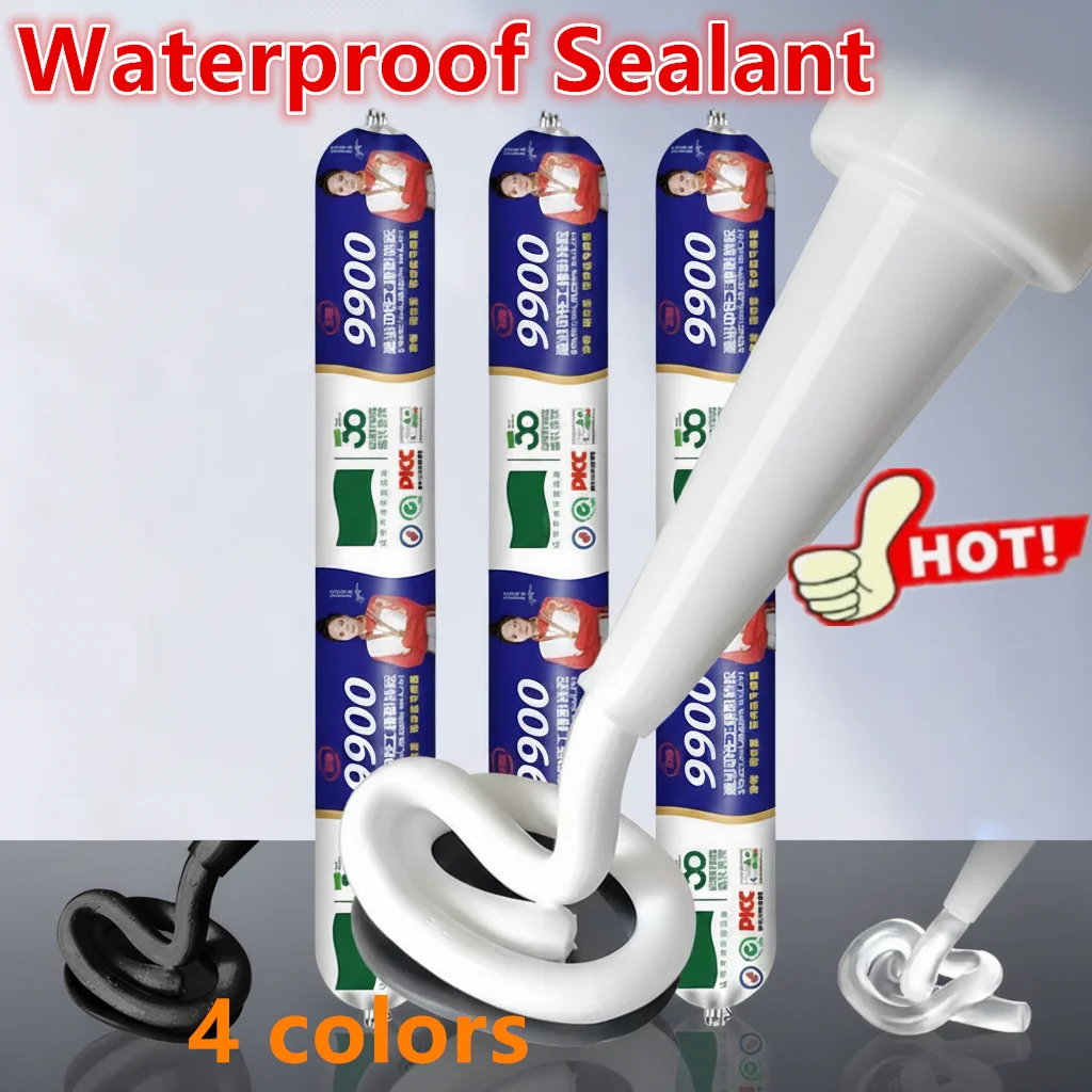 Nouveau mastic adhésif en Silicone étanche 9900, scellage des bords des portes et fenêtres, adhésif pour verre, résistant aux intempéries, adhésif pour portes à séchage rapide