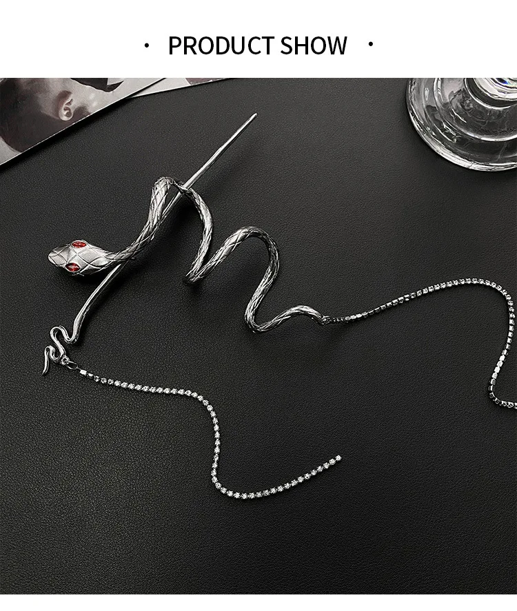 دبوس شعر على شكل شرابة ثعبان ملفوف دبوس شعر صيني عالي الجودة بتصميم متخصص دبوس شعر على شكل ذيل حصان للرياح الباردة إكسسوارات شعر حلوة وباردة