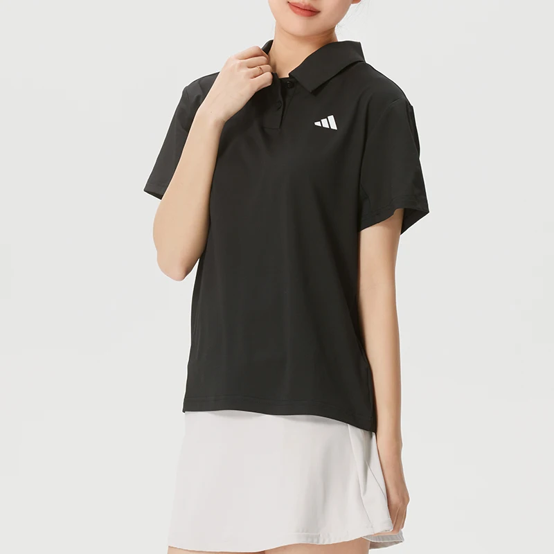 adidas-t-shirt-women's-tennis-training-polo-shirt-fitness-short-sleeved-women's-quick-drying-breathable-sportswear-jz4924