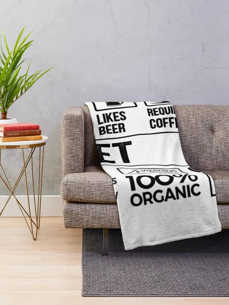 Poet Gift, Funny Poet Multitasking Coffee Travel Throw Blanket Comforter anime Blankets