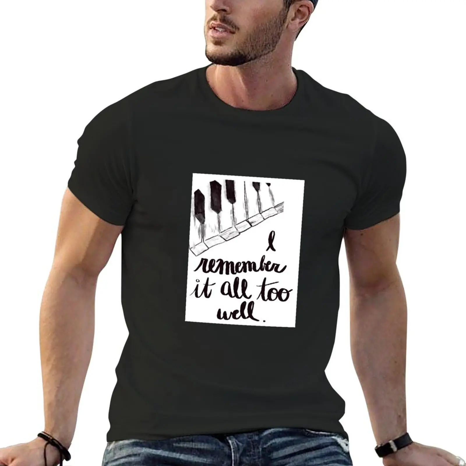 

all too well T-Shirt anime stuff korean fashion anime clothes vintage t shirt men