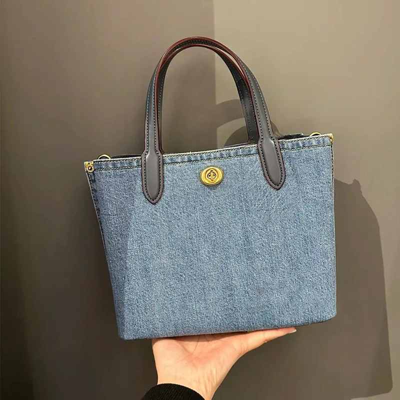 Casual bags for women 2024 new denim Shoulder Messenger Bag Shopping Bags Students Book Bag Handbags Large Tote For Girls