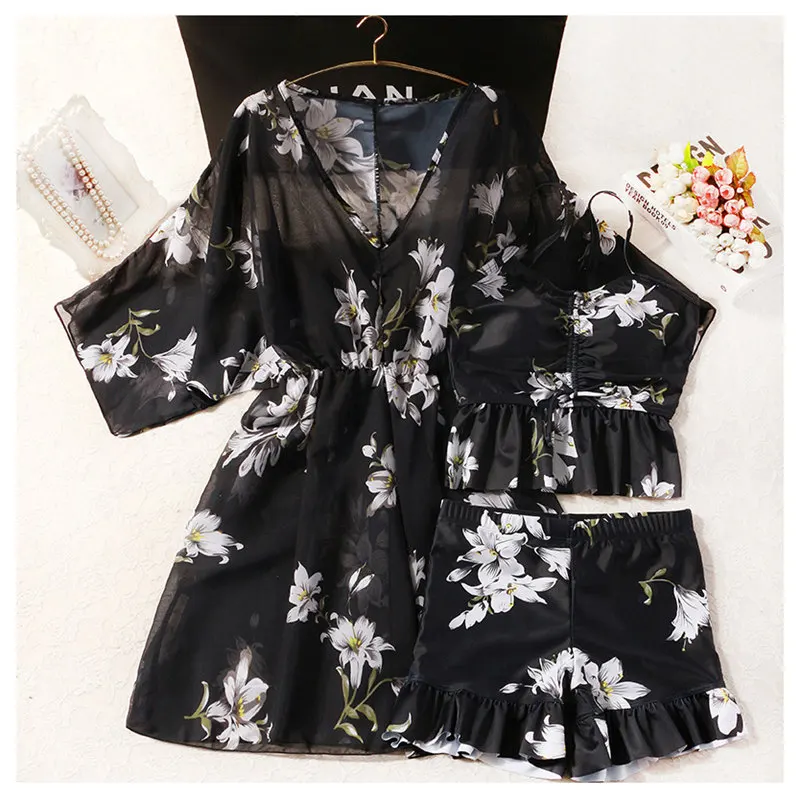 Traje de baño de talla grande para mujer, conjunto de Bikini 2025, traje de protección solar para playa de primavera y verano, regalo para mujer, estampado Floral informal