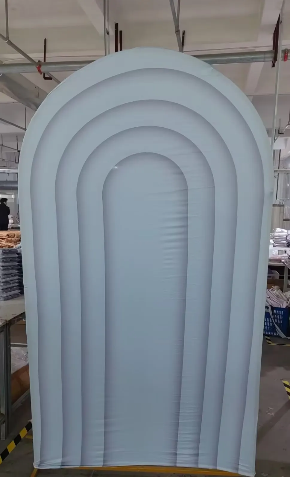 Mehofond pared arqueada marrón Beige raya telón de fondo niños fiesta de cumpleaños decoración colorida boda Baby Shower arco fondo de 2 lados